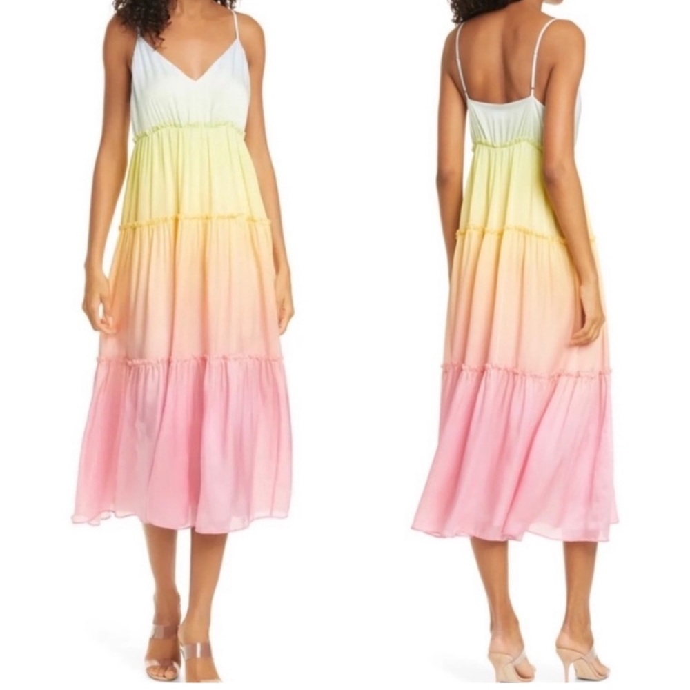 Cami NYC Multicolor Ombre Midi Dress